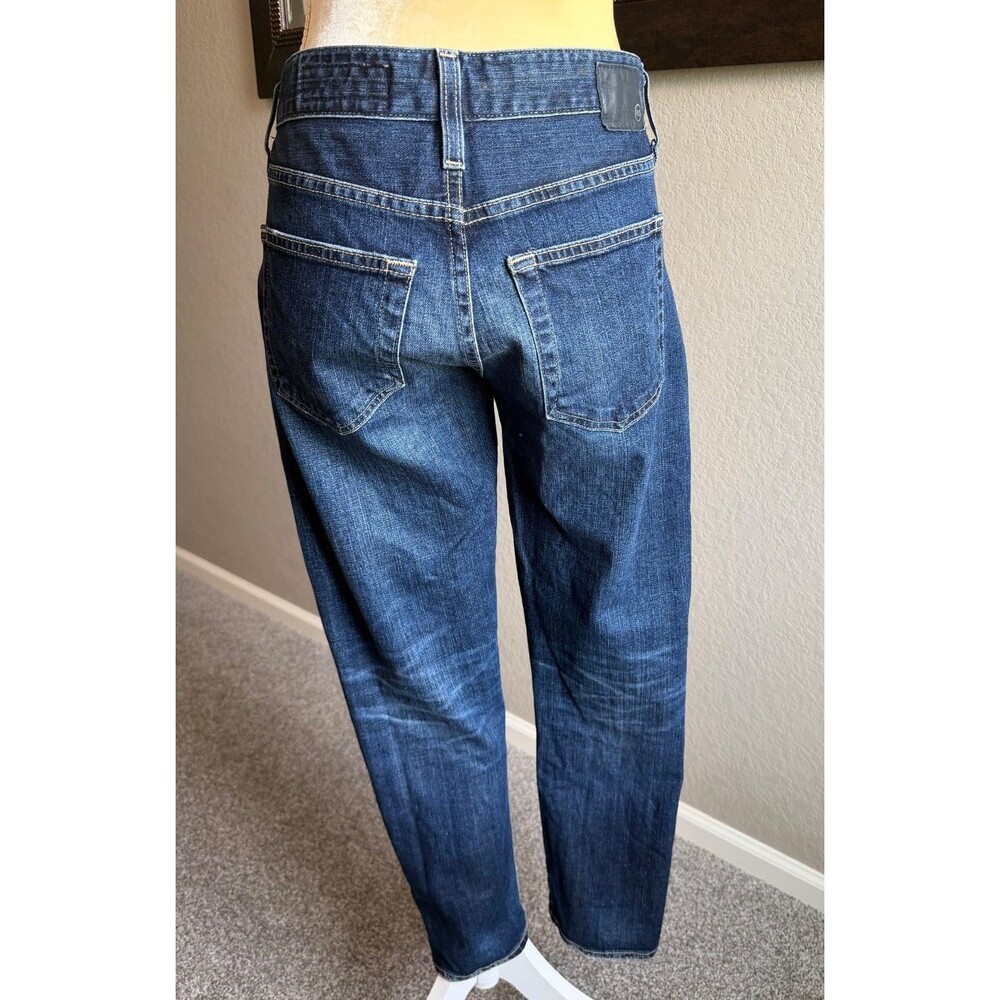 Adriano Goldschmied 27R Ex-Boyfriend Jeans Blue Denim Button Zip Pockets - Picture 3 of 9